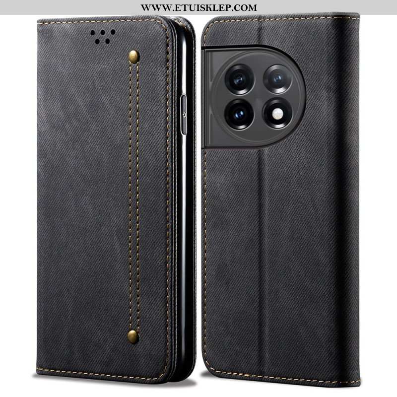 Etui Na Telefon do OnePlus 11 5G Etui Folio Tkanina Dżinsowa